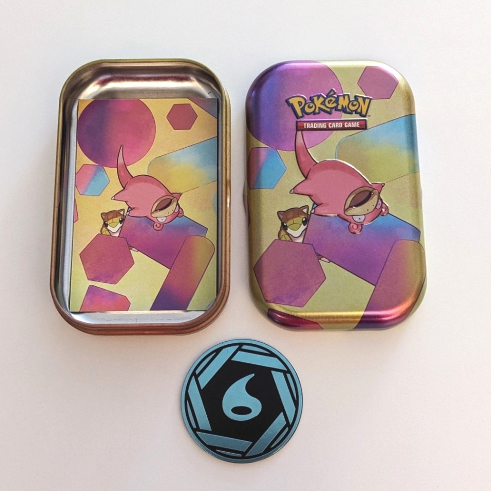 Empty Pokemon 151 Slowpoke Sandshrew Mini Tin